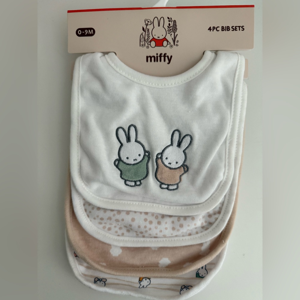 NTW Miffy by Magenta 4 pc Baby Bibs